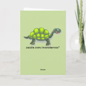 Schildkrötengrüße Karte (Rückseite)