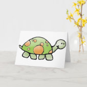 Schildkrötengrüße und Mitteilungskarten (Gelbe Blume)