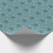 Schildkrötenhintergrund Geschenkpapier (Ecke)