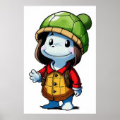 Schildkrötenhut | Art der AI Poster (Vorne)