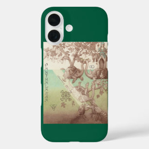 Schildkröteninseln Fantasy Nature Illustration iPhone 16 Hülle