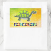 Schildkrötenkleber Rechteckiger Aufkleber (Tasche)