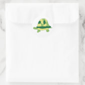 Schildkrötenkleber Runder Aufkleber (Tasche)