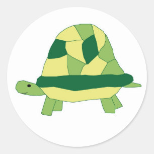 Schildkrötenkleber Runder Aufkleber