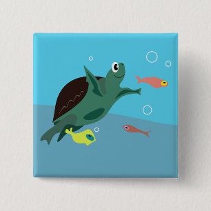 Schildkrötenknopf Button