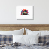 Schildkrötenkunst I cool niedliche Schildkröte Leinwanddruck (Insitu (Schlafzimmer))