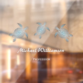 Schildkrötenküste fensteraufkleber (Blatt 2)