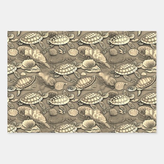 Schildkrötenlebensdauer Nr. 1 Geschenkpapier Set (Vorderseite 2)