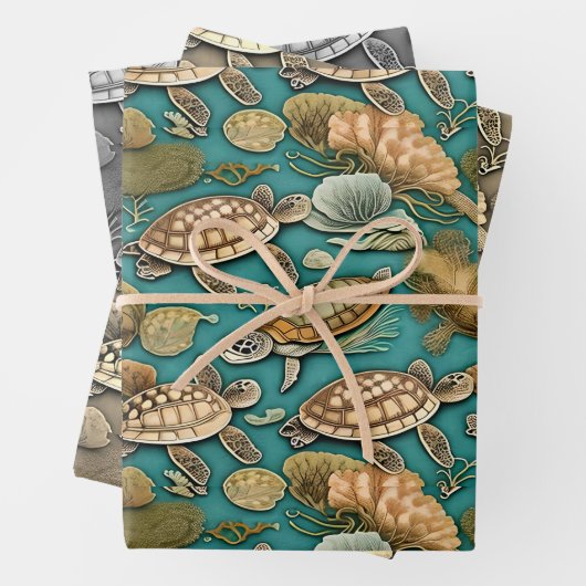 Schildkrötenlebensdauer Nr. 1 Geschenkpapier Set (Beispiel)