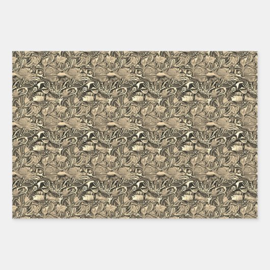 Schildkrötenlebensmuster Nr. 3 Geschenkpapier Set (Vorderseite 2)