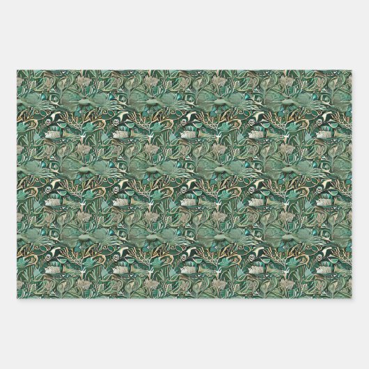 Schildkrötenlebensmuster Nr. 3 Geschenkpapier Set (Vorderseite)