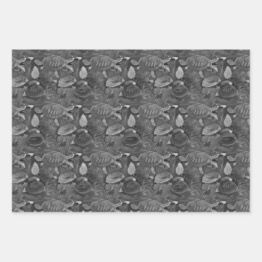 Schildkrötenlebensmuster Nr. 5 Geschenkpapier Set (Vorderseite 3)