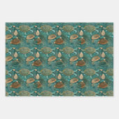 Schildkrötenlebensmuster Nr. 5 Geschenkpapier Set (Vorderseite)