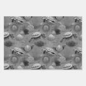 Schildkrötenlebensmuster Nr. 6 Geschenkpapier Set (Vorderseite 3)