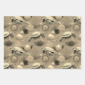 Schildkrötenlebensmuster Nr. 6 Geschenkpapier Set (Vorderseite 2)