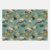 Schildkrötenlebensmuster Nr. 6 Geschenkpapier Set (Vorderseite)