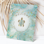 Schildkrötenlogo Sockelschild