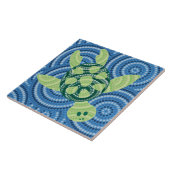 Schildkrötenmalerei Fliese (Seite)