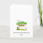 Schildkrötenmusik Geburtstagskarte Karte (Rückseite)