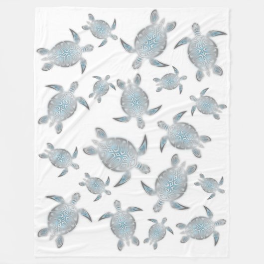 Schildkrötenmuster Fleecedecke (Vorderseite)