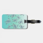 Schildkrötenmuster Gepäckanhänger (Rückseite horizontal)