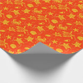 Schildkrötenmuster Geschenkpapier (Ecke)