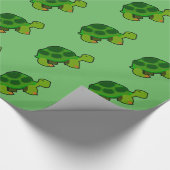 Schildkrötenmuster - glänzendes Schleifpapier, 30" Geschenkpapier (Ecke)