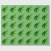 Schildkrötenmuster - glänzendes Schleifpapier, 30" Geschenkpapier (Flach)