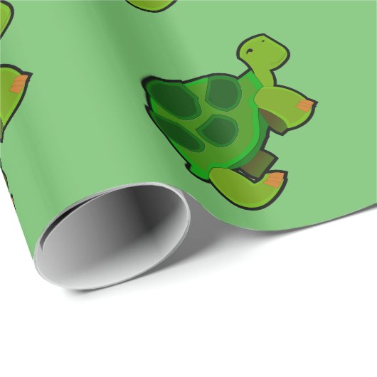 Schildkrötenmuster - glänzendes Schleifpapier, 30" Geschenkpapier (Rolleneckpunkt)