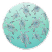 Schildkrötenmuster Keramikknauf (Vorderseite)