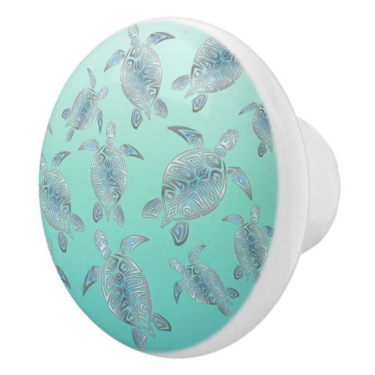 Schildkrötenmuster Keramikknauf (Rechts)