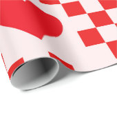 Schildkrötenmuster mit kleinen Quadraten Geschenkpapier (Rolleneckpunkt)