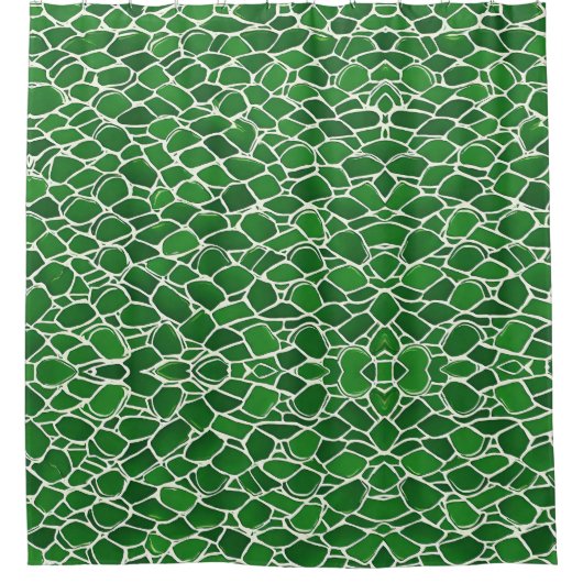 Schildkrötenmuster-Muschel Duschvorhang (Vorderseite)