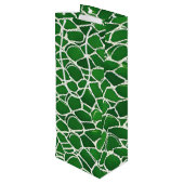 Schildkrötenmuster-Muschel Geschenktüte Für Weinflaschen (Rückseite Schrägansicht)