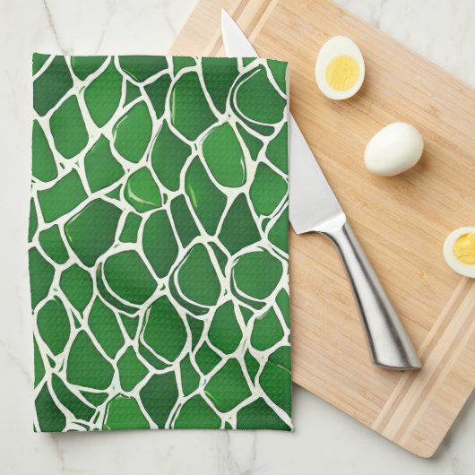 Schildkrötenmuster-Muschel Geschirrtuch (Viertel Falte)