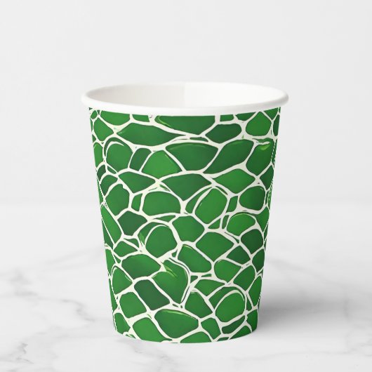 Schildkrötenmuster-Muschel Pappbecher (Links)