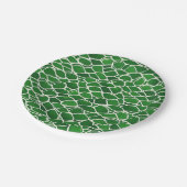 Schildkrötenmuster-Muschel Pappteller (Schrägansicht)