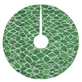 Schildkrötenmuster-Muschel Polyester Weihnachtsbaumdecke (Vorderseite)