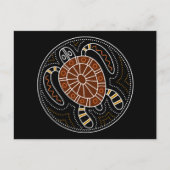 Schildkrötenmuster Postkarte (Vorderseite)