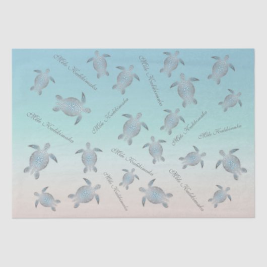 Schildkrötenmuster Seidenpapier (Vorderseite)