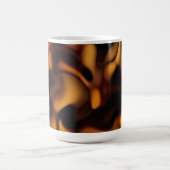 Schildkrötenpanzer-Schildkrötenmuster Bernsteinbra Kaffeetasse (Mittel)