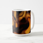 Schildkrötenpanzer-Schildkrötenmuster Bernsteinbra Kaffeetasse (VorderseiteRechts)