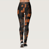 Schildkrötenpanzer Vintage Retro, Schildkrötenmust Leggings (Rückseite)