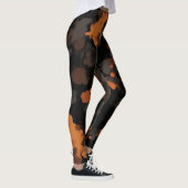 Schildkrötenpanzer Vintage Retro, Schildkrötenmust Leggings (Rechts)