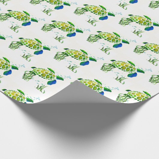 Schildkrötenpapier Geschenkpapier (Ecke)