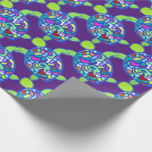 Schildkrötenpapier, lila geschenkpapier (Ecke)