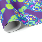 Schildkrötenpapier, lila geschenkpapier (Rolleneckpunkt)