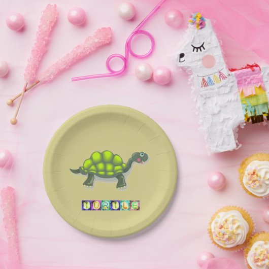 Schildkrötenpapier Pappteller (Party)