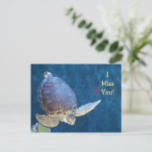 Schildkrötenpost (Fügen Sie Ihren eigenen Text hin Postkarte (Stehend Vorderseite)