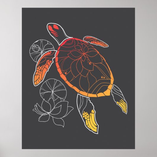 Schildkrötenposter Poster (Vorne)